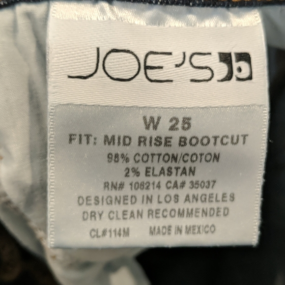 JOE'S JEANS The Icon Mid Rise Bootcut jeans Lilly wash 25x36L tall long NWT - Picture 13 of 15